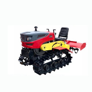 Multinfunction farm tools crawler tractor/agriculture Machinery mini tractor/Dual use of water and drought rotary cultivator