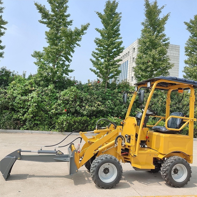 Hot Sale 500kg 1 ton mini wheel loader 4x4 electric Diesel small wheel loader for sale