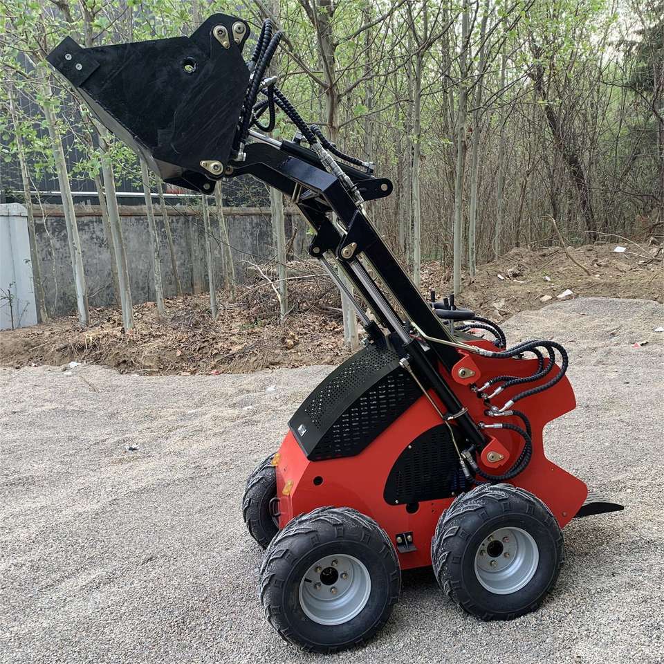 EPA engine Mini skid steer with Rubber tracked crawler Trencher Pallet Fork