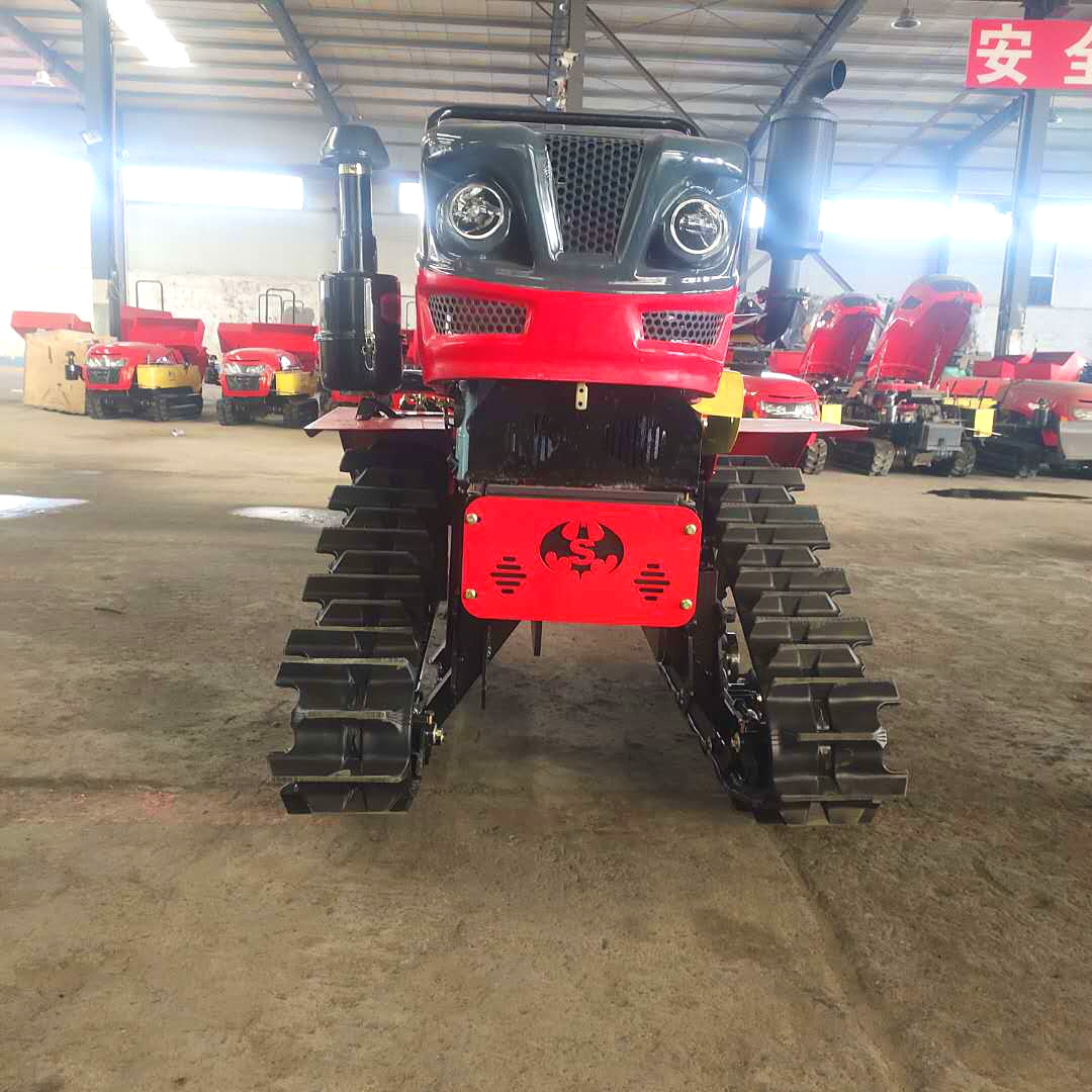 Multinfunction farm tools crawler tractor/agriculture Machinery mini tractor/Dual use of water and drought rotary cultivator