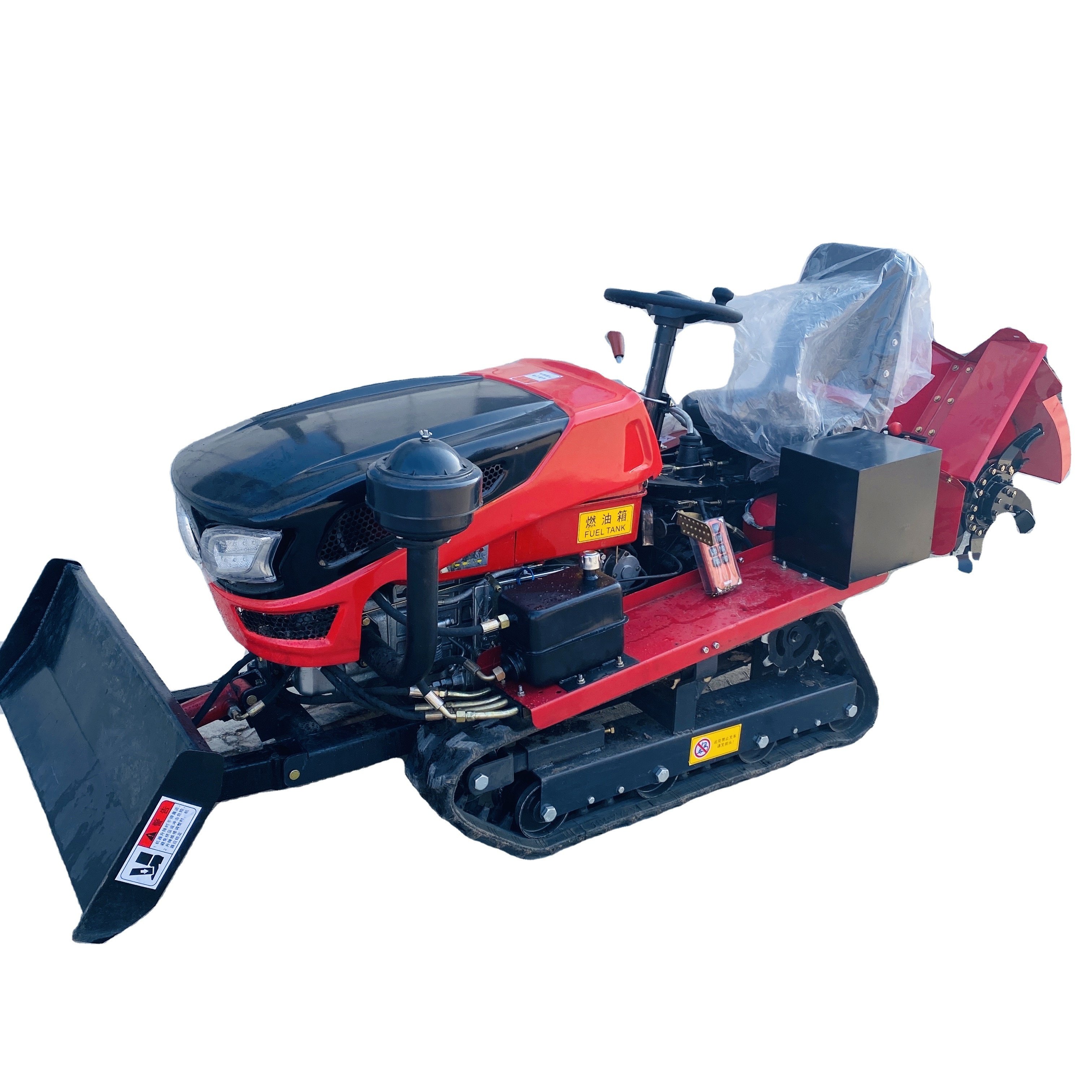 Multifunctional Farming Machine Remote Control Rotary Cultivator Agriculture Machinery Equipment Small Tractor Tiller