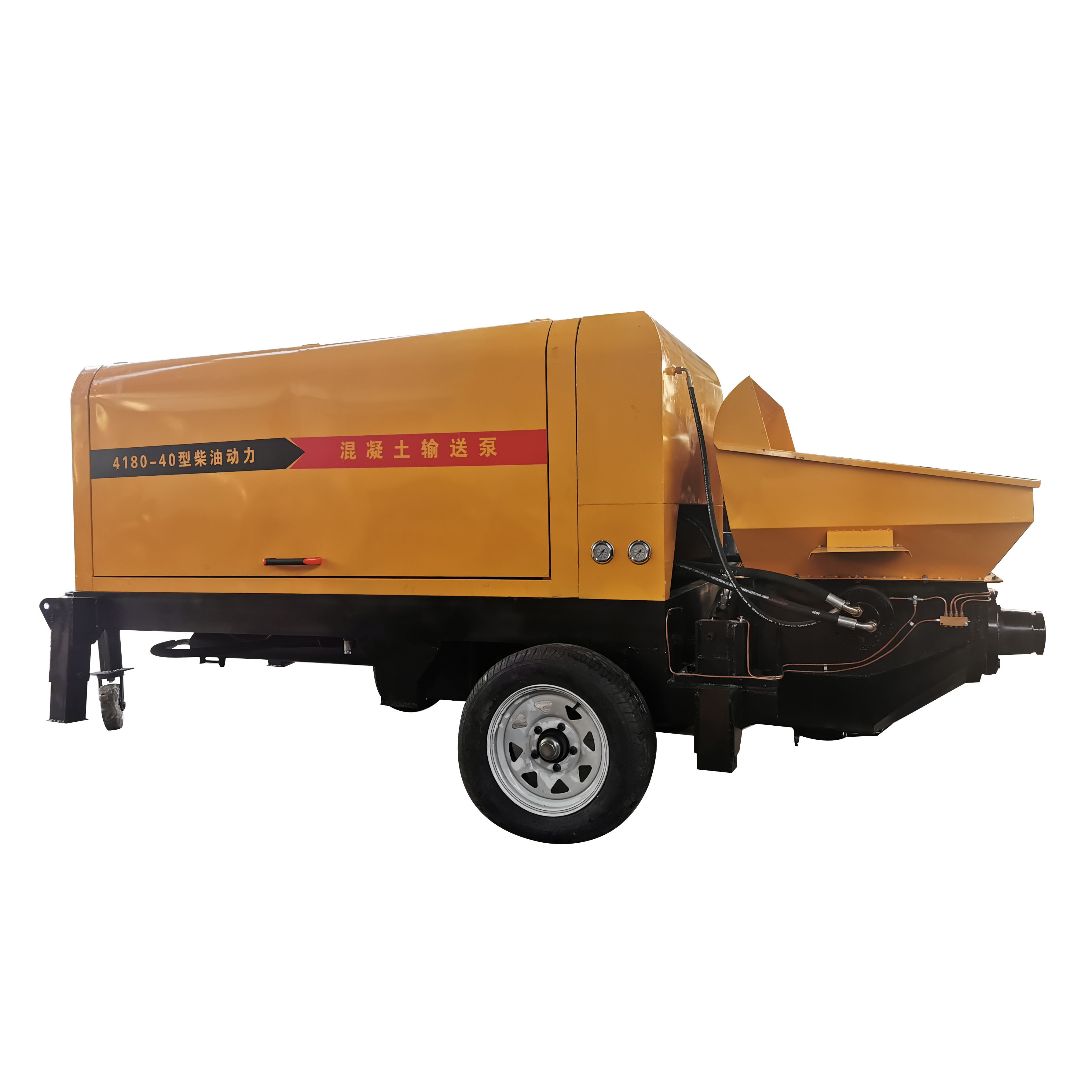 Electric trailer concrete pump new mobile mini concrete pump