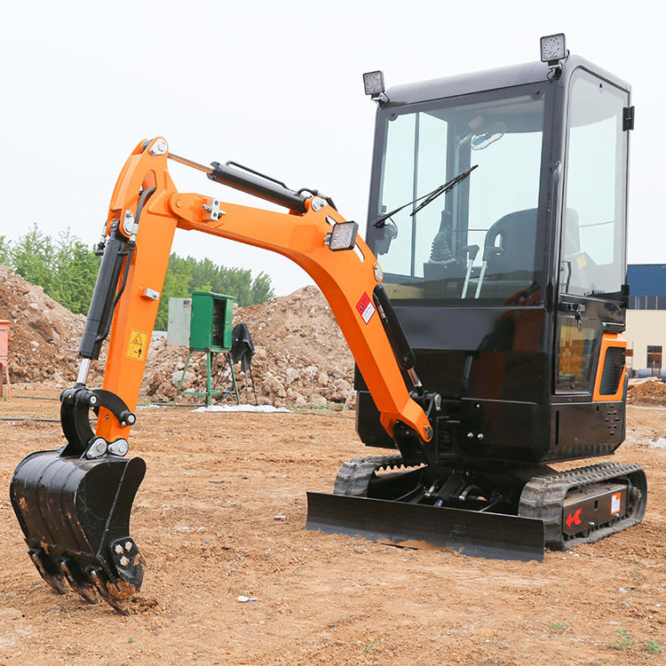 mini excavator 2 ton 1.8ton 1ton 1.2ton mini excavadora 2t machine hot sale mini pelle excavator attachment with cabin