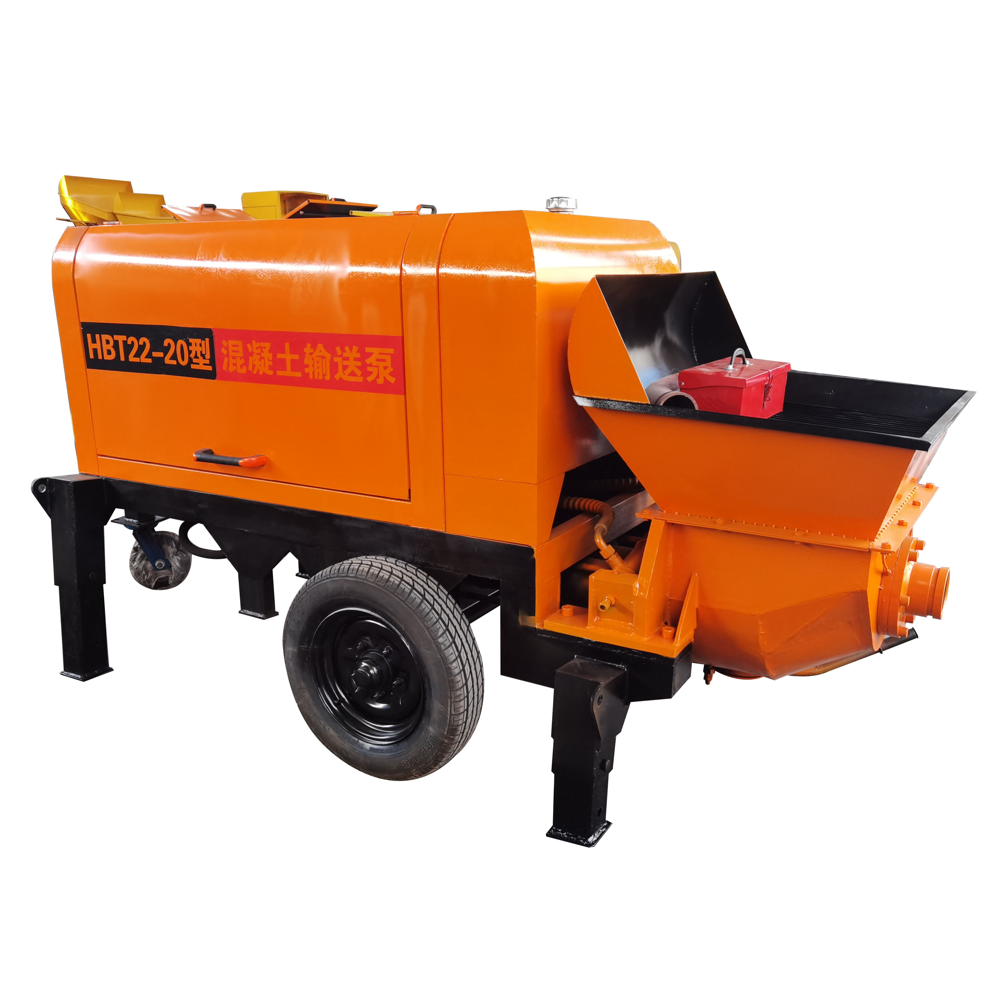 Electric trailer concrete pump new mobile mini concrete pump