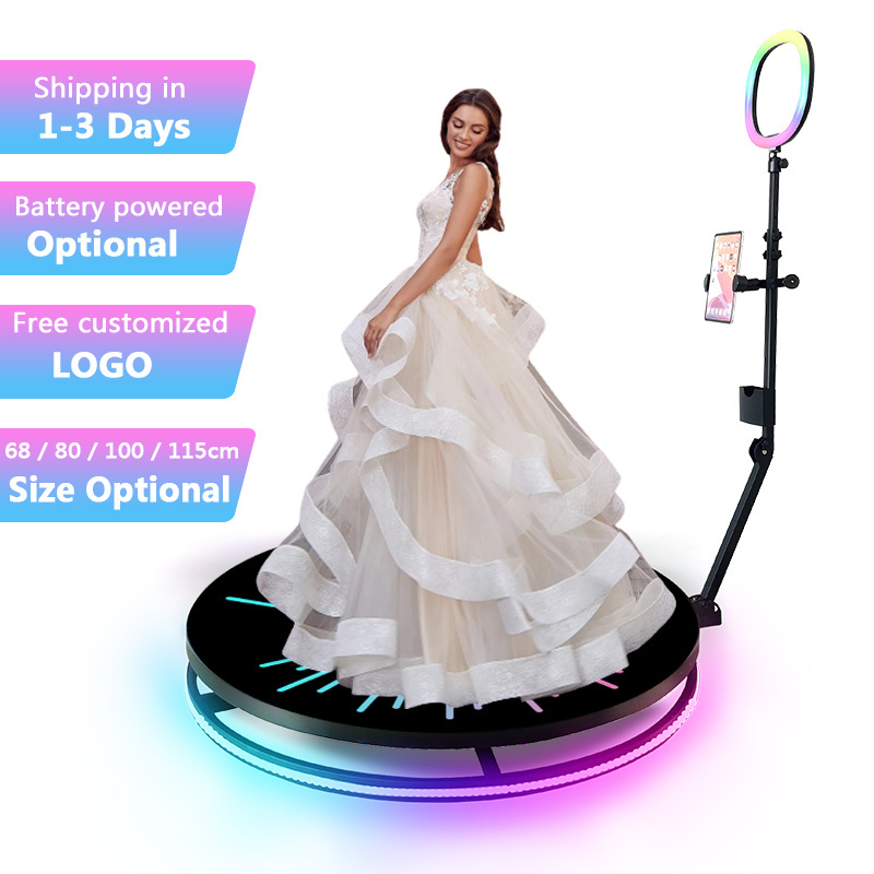 Drop Shipping plataforma 360 degree video booth 369 camera rotating selfie platform 360 photo booth verifiedautomatic prix