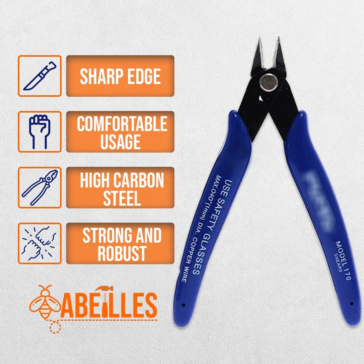 Wire Cutter Side Cutter Plier 170 Diagonal Pliers Hand Tool