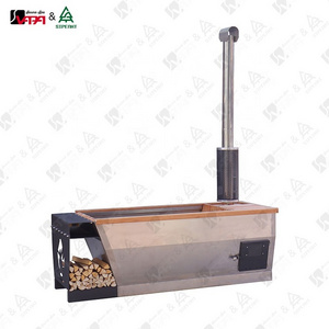 Vapasauna direct manufacturer Stainless steel (1.5MM thickness 304#) wood burning hot tub winter