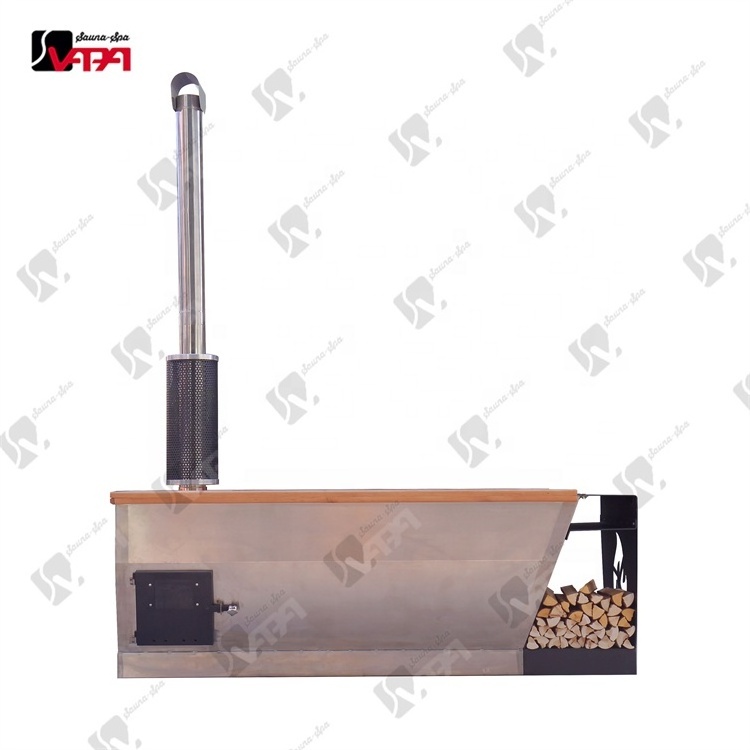 Vapasauna direct manufacturer stainless steel hot tub alder wood burning firewood heater