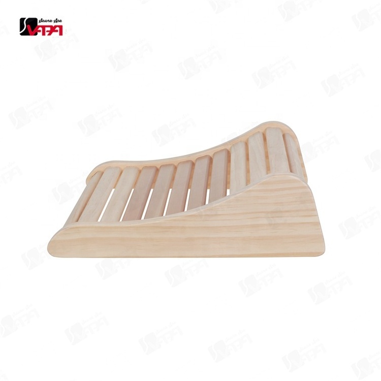 Vapasauna Direct Manufacturer Pine  Sauna Headrest Sauna Accessories sauna wooden pillow