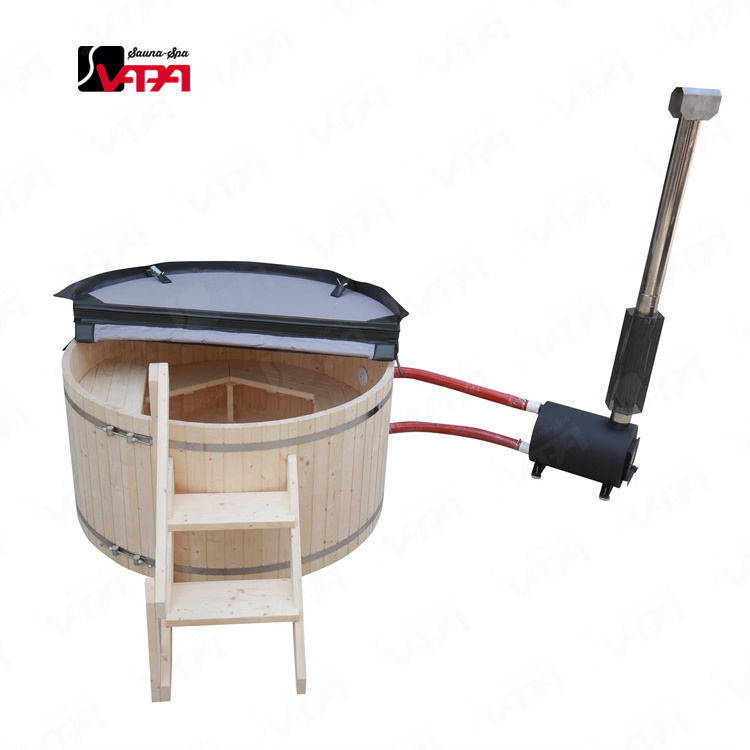 Vapasauna Direct manufacturer Hot sale External wood stove hot tub Barrel finn sauna products