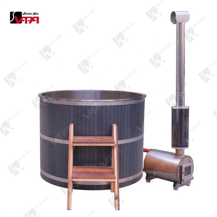 Vapasauna Direct Manufacturer Stainless steel  hot tub bathtub hot sales outdoor sauna external stove