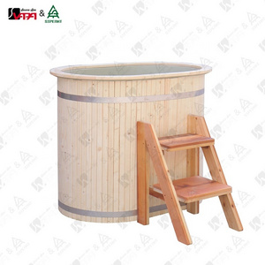 Vapasauna direct Manufacturer  PP material Red cedar or PP material  Spruce  ellipse cold bathtub