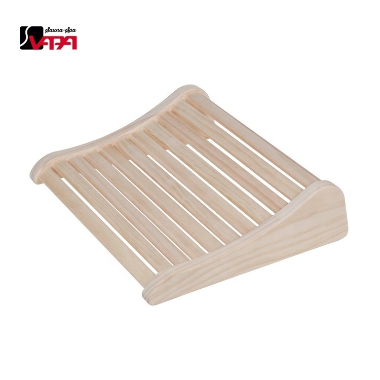 Vapasauna Direct Manufacturer Pine  Sauna Headrest Sauna Accessories sauna wooden pillow