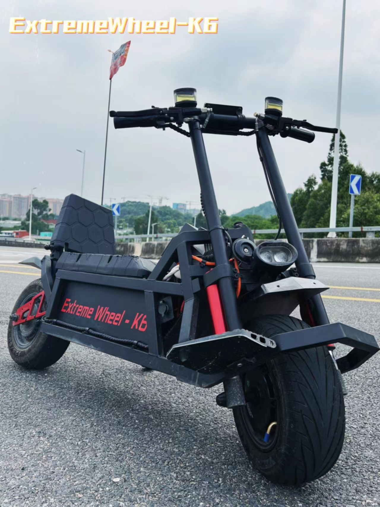 New powerful k6 2 wheel 134V 3500W*2 adult 120km/h dual motor fast electric scooters motorcycle with led lights