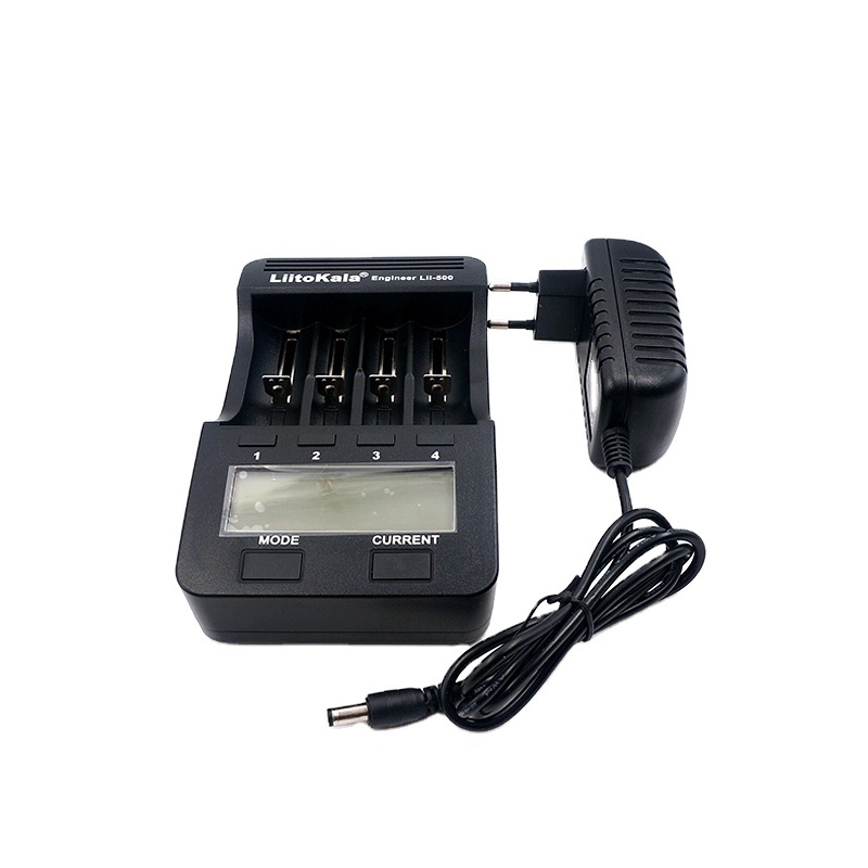 Best selling Liitokala Lii-500 12V 2A 18650 Solar Battery Charger For 26650 Aa Aaa Battery Lcd Display Test Battery Capacity