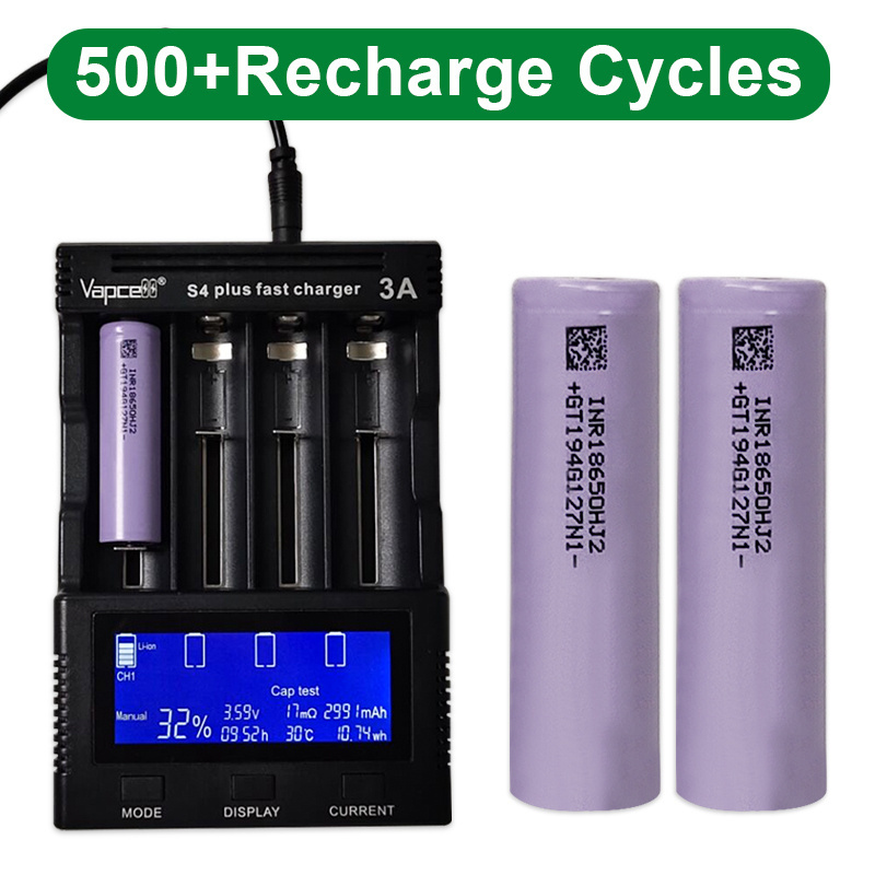 18650 HJ2 Battery Rechargeable HJ2 3200mah 3.7v Lithium Battery Cells for power tools ebike