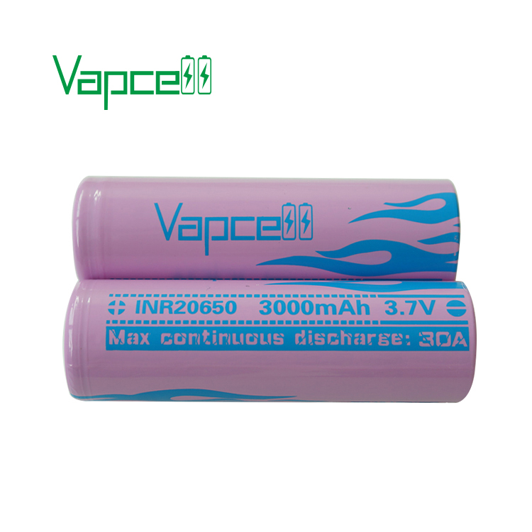 High Capacity Vapcell INR20650 3.7V 3000mAh 30A Lithium ion Battery 20650 Rechargeable Li-ion Batteries Cell Great Choice