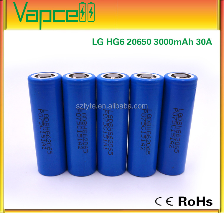 Original high power 20650 HG6 3.7V 3000mAh Lithium ion Battery For power tools drone