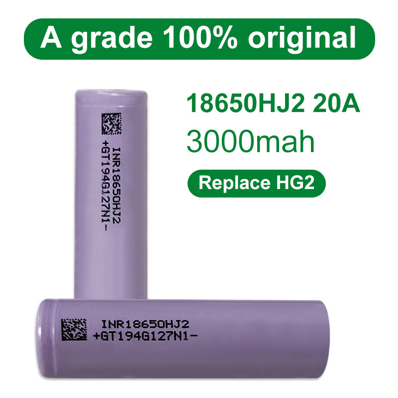 18650 HJ2 Battery Rechargeable HJ2 3200mah 3.7v Lithium Battery Cells for power tools ebike