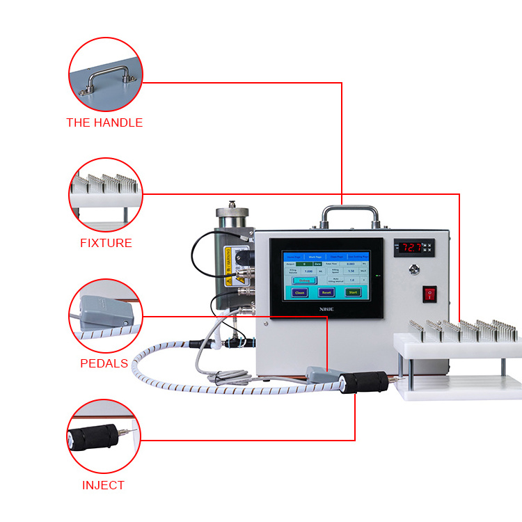 1ml 2ml 3ml 5ml Semi Automatic Heated Oil Filling Machine 510 Filling Machine Disposable Cartridge Filling Machine accessories