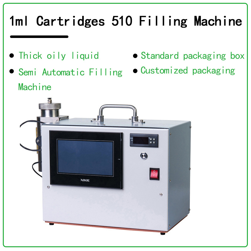 1ml 2ml 3ml 5ml Semi Automatic Heated Oil Filling Machine 510 Filling Machine Disposable Cartridge Filling Machine accessories