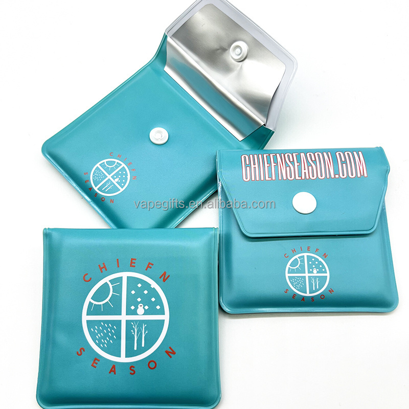 wholesale windproof outdoor pocket portable ashtray Cool Travel Ashtray Bag Mini Pocket Ashtray Portable for Butts