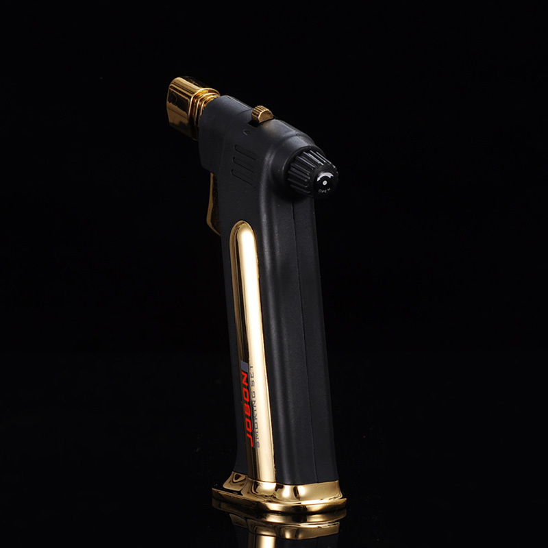 JL-083V Wholesale Micro Blue Flame Custom Logo BBQ Refillable Torch Lighter Windproof Cigar Lighter Empty Gas