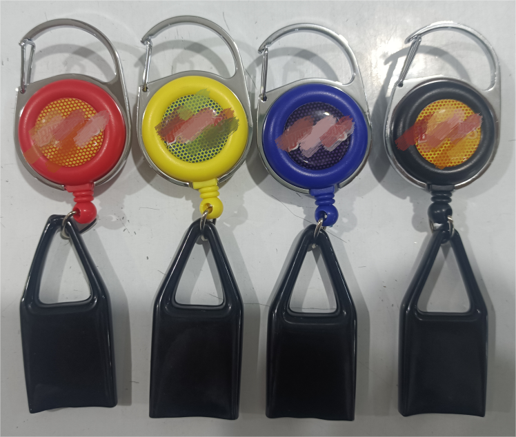 2023 hot sale high quality key chain with lighters cover Prevent Loss Pull Out Retractable Clip Leash Lighter Holder