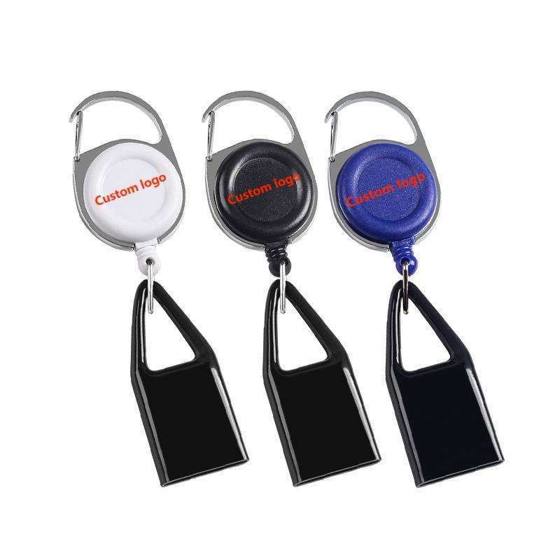 2023 hot sale high quality key chain with lighters cover Prevent Loss Pull Out Retractable Clip Leash Lighter Holder