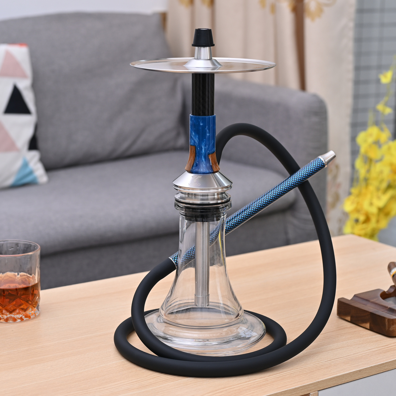 classic factory stock Glass hookah sit Good air tightness VYRO Penta shisha hookah