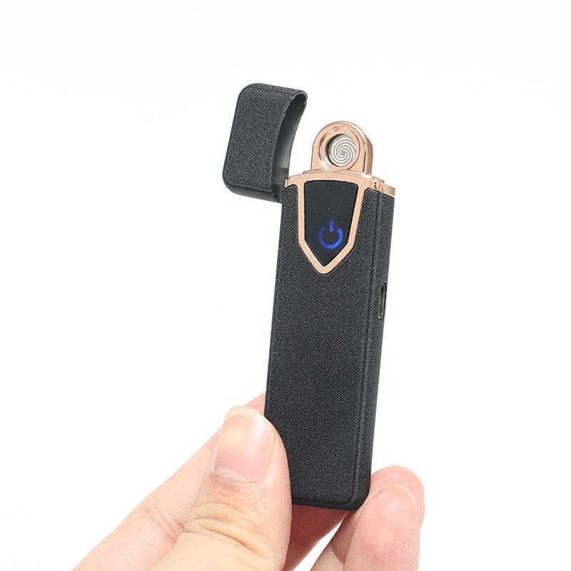 Vapruz Lighter High Quality Creative Metal Windproof Electronic LED Fingerprint Induction Coil Lighter