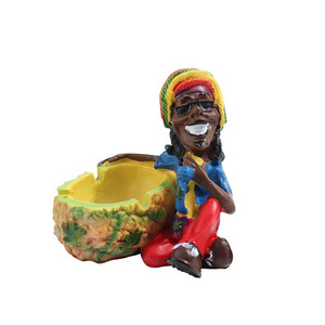 Vapruz Wholesale Creative Design Alien Resin Ashtray Cigarette Tobacco Jamaican Sexy Smoking Accessories Ashtray