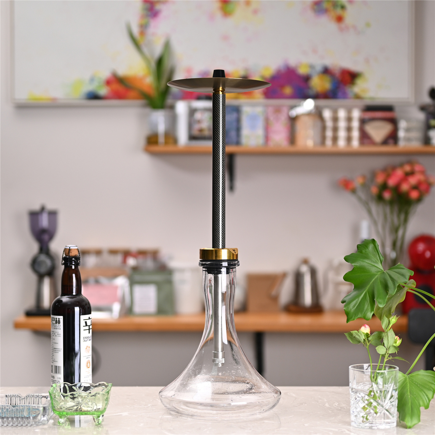 factory stock Wholesale high quality Stainless Steel Mercury Hookah smoking accessories chicha shisha Set