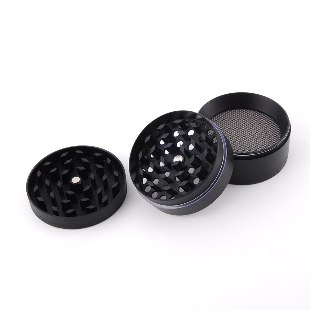 Vapruz JL-007JA zinc alloy black metal herb grinders 4 piece 2