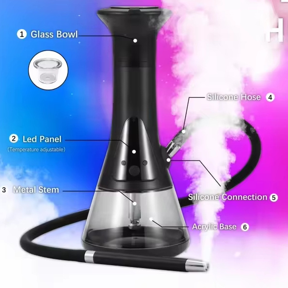 2024 Hot Sale New Design VAPRUZ Customized no Charcoal Extra Pods Electric OOKAeing Shesha Set Chicha Hookah