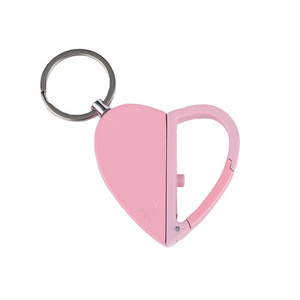 Multiple Color Fashion Heart Shape Lady Girls Wpman Key Chain Lighter Windproof Cute Wire Cigarette Lighter