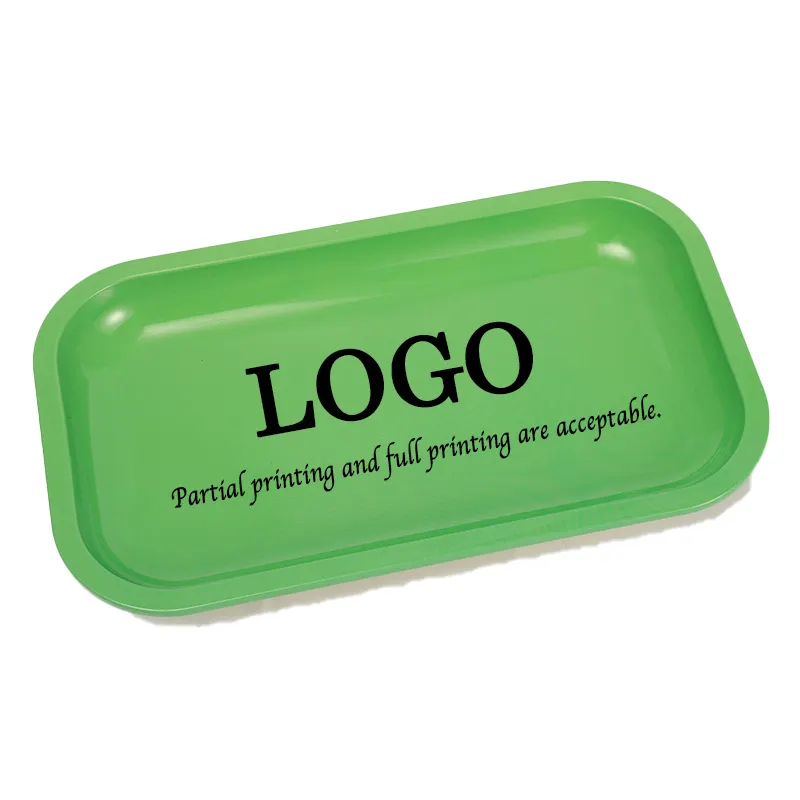 Wholesale Custom Logo Rolling Tray Hot Selling Blank Tobacco Tin Smoking Small Metal Tray Rolling Tray