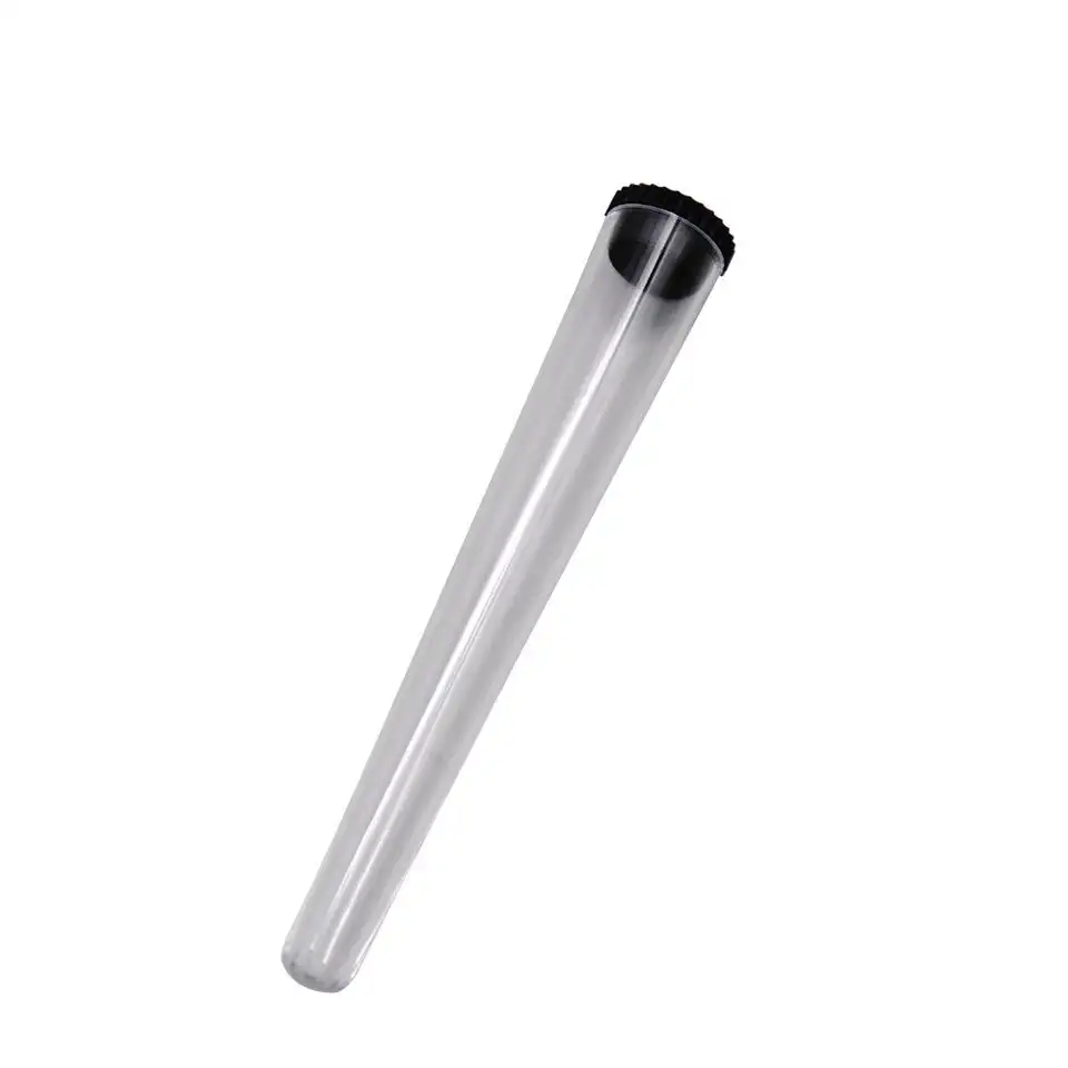 Wholesale Plastic Cigar Tube Cheap Storage Jar Smoking Accessories Tobacco Container With ChildProof Flip Tube