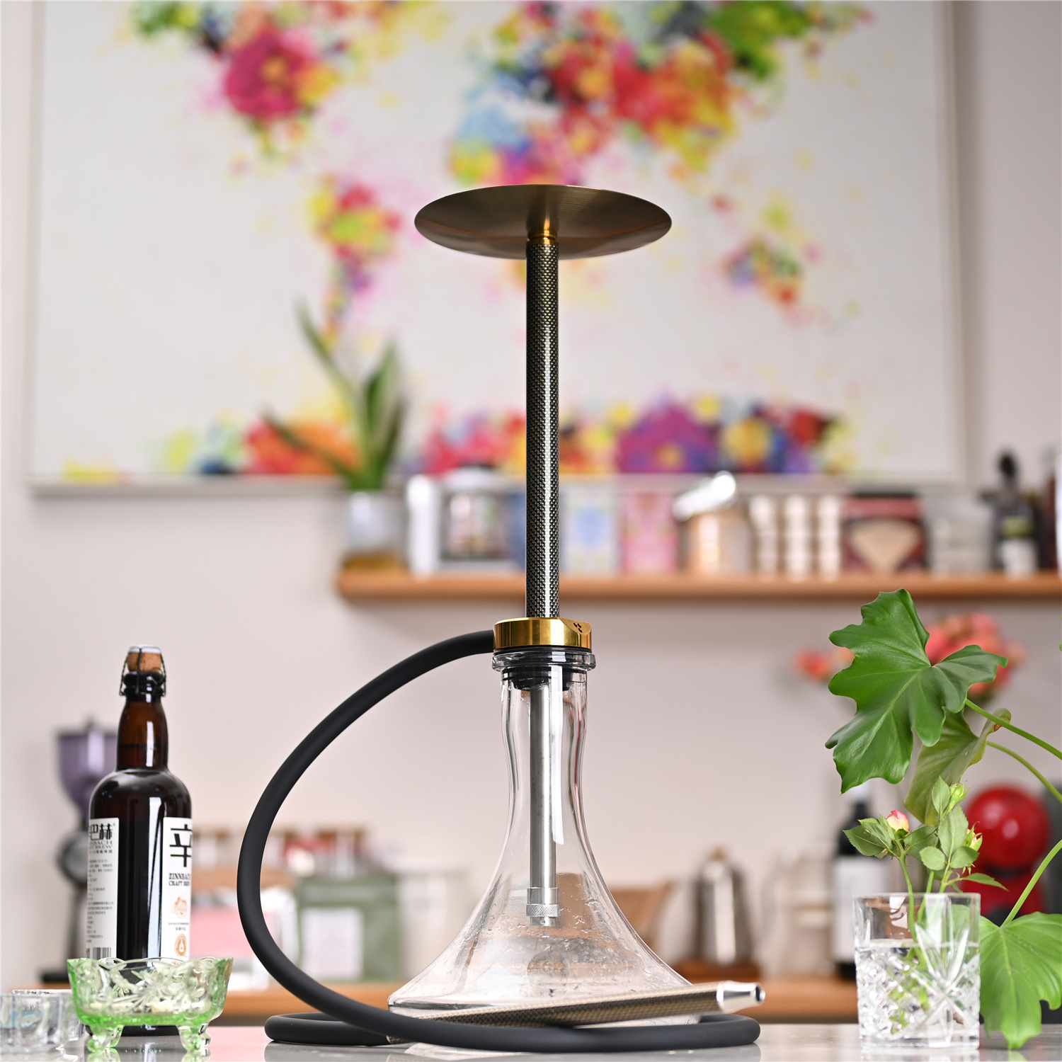 factory stock Wholesale high quality Stainless Steel Mercury Hookah smoking accessories chicha shisha Set