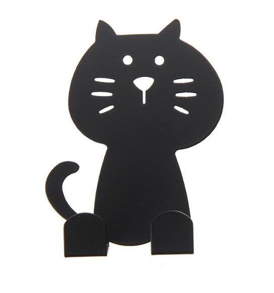 Cartoon Kitten Hook Wall Hanging Door Rear Hanging Clothes Hook Bathroom Wall Traceless Strong Adhesive Bedroom Dormitory hook