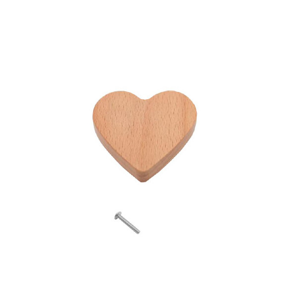 wooden heart shape knobs pulls drawer knobs handles wooden nursery heart wall hook