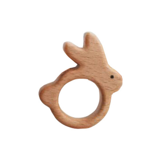 Beech wood fish baby teether ring fish wood napkin ring Nature unfinished fish wood grasping sensory infant toys