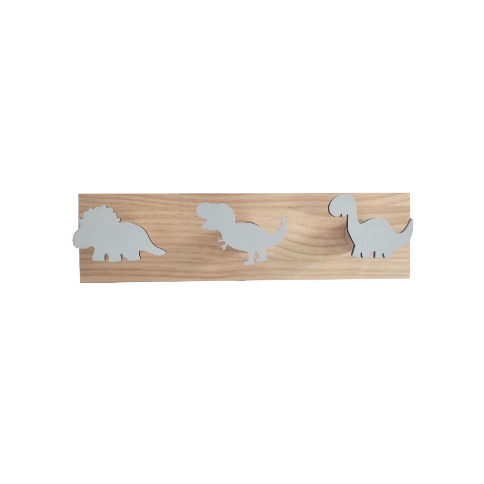 Wooden Dinosaur Animal shape Hook Rack Clothes Hook towel hook rack for nursery kids home decoration