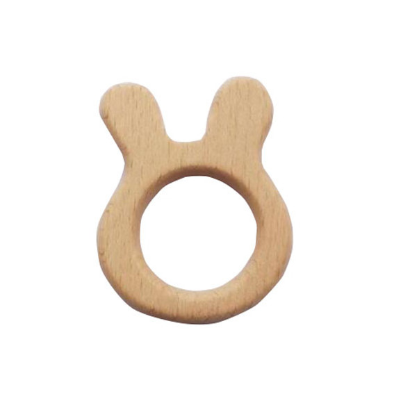 Beech wood fish baby teether ring fish wood napkin ring Nature unfinished fish wood grasping sensory infant toys