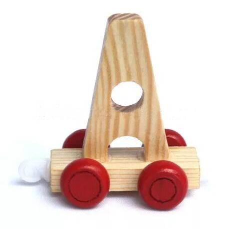 Wooden personalized natural name letter train alphabet name letter toy train for kids birthday christening newborn baby  gift