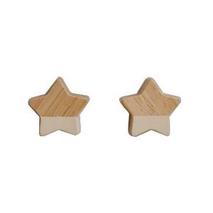 Nursery Custom color star shape wall hook knobs pulls  desk drawer knobs handles wooden star shape knobs for cabinet