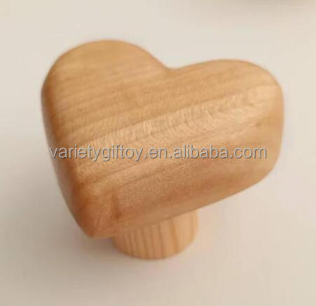 Wooden Natural heart Drawer Knobs for Dresser, Wood Dresser Knobs Nursery Decor Nursery Knobs Kids