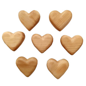 Wooden Heart Shape Drawer Knobs for Dresser, Wood  heart Dresser Knobs Nursery Knobs kids drawer pulls