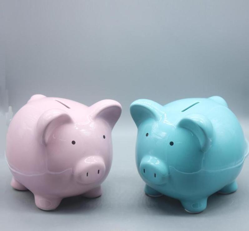 Ceramic large Pig Money Saving Box Animal Pig Money Bank Ceramic Pig  Coin Bank Piggy Bank