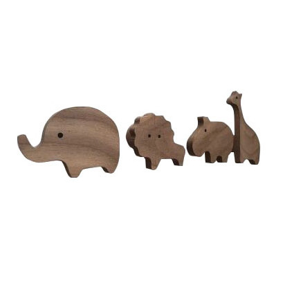 Wooden sea animal wall hooks for kids nursery coat hook jellyfish turtle whale octopus shape wall hook